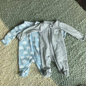 🆕NWOT- Carter’s newborn baby boy sleepers 👶